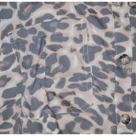 NWT Cato Women's Plus 22W 24W Animal Print Button Up Shirt Top Long Sleeve Casua - Picture 3 of 8